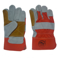 Cow Split Leather Industrial Working Gloves with Ce En388